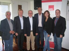 Bernd Niederhausen, MdL Thorsten Wehner, Hejo Höfer, Norbert Neuser, Sabine Bätzing-Lichtenthäler, Andreas Hundhausen